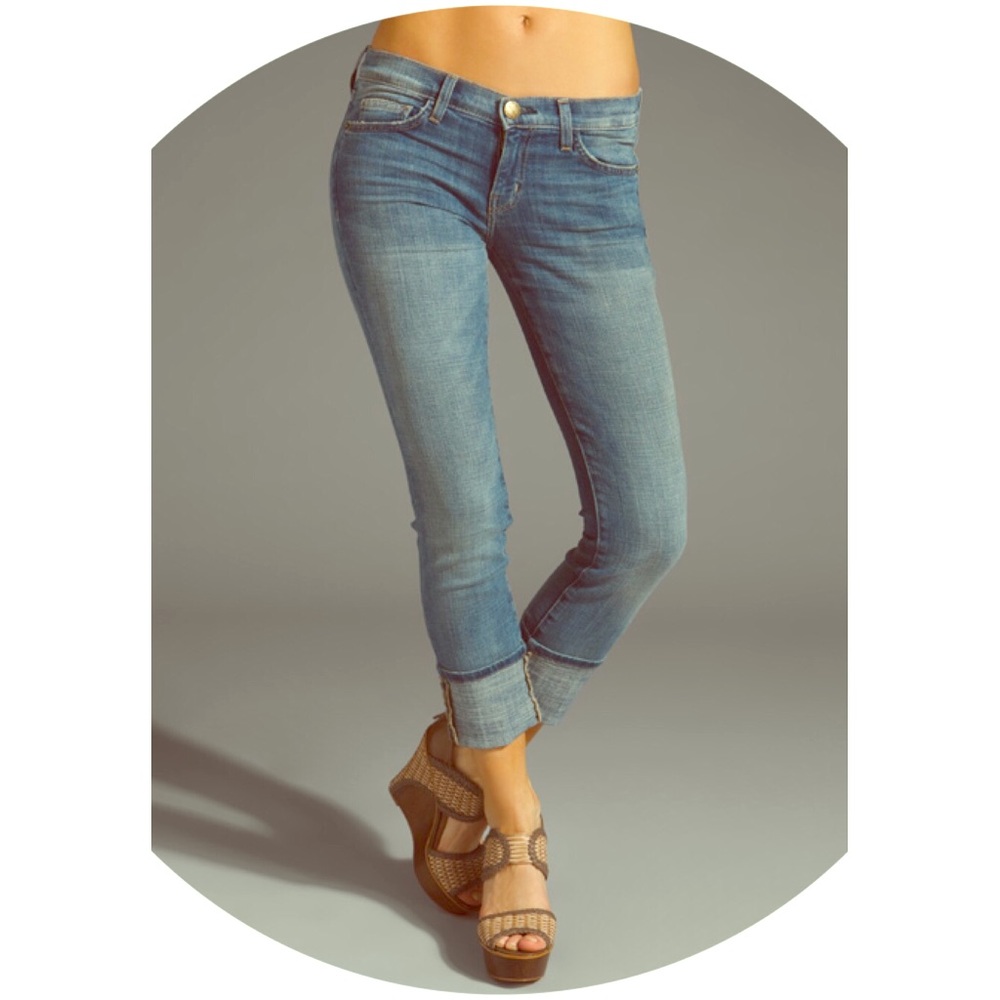 Current/Elliott “The Beatnik” Cuffed Cropped Jeans